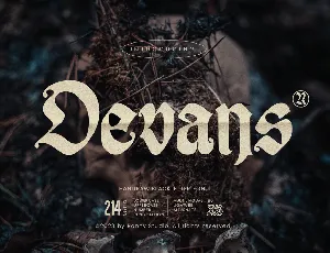 Devans font