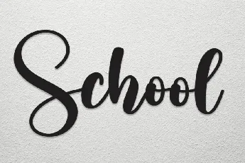 School Typeface font