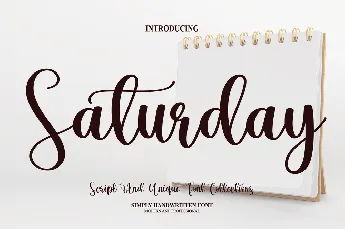 Saturday font