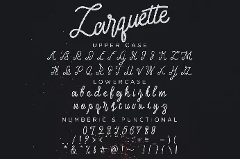 Larquette Script font