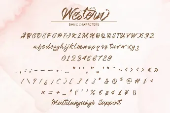 Western Typeface font