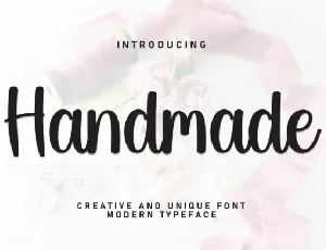 Handmade Display font