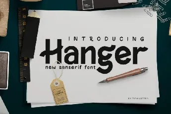 Hanger Display font