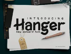 Hanger Display font