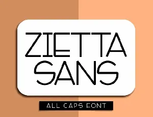 Zietta Sans font