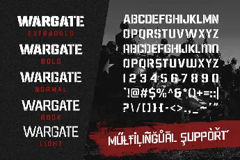 Wargate font