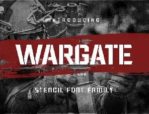 Wargate font