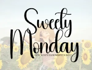 Sweety Monday Script font