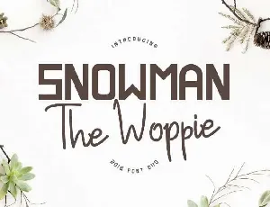 Snowman The Woppie Duo font