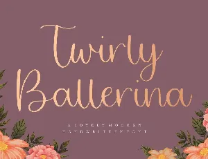 Twirly Ballerina font