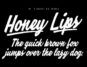Honey Lips Personal Use font