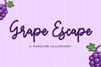 Grape Escape font