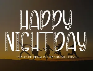 Happy Nightday Display font