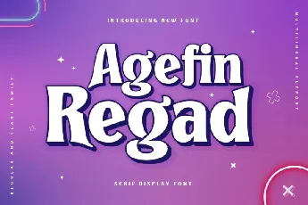 Agefin Regad font