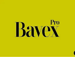 Bavex font