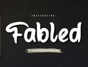 Fabled Script font