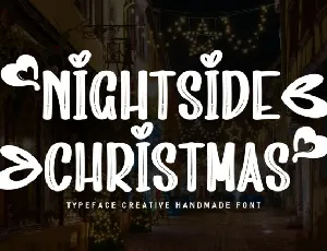 Nightside Christmas Display font