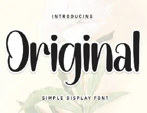 Original Display font