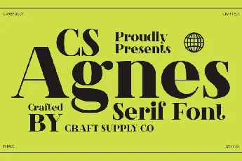 CS Agnes Free font