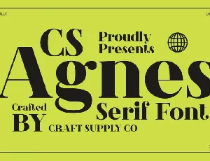 CS Agnes Free font