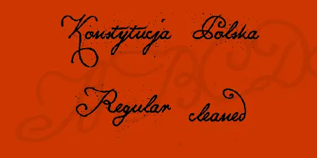 Konstytucja Polska font