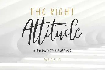 Right Attitude Demo font