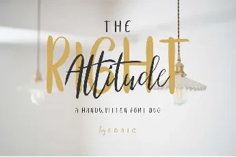 Right Attitude Demo font