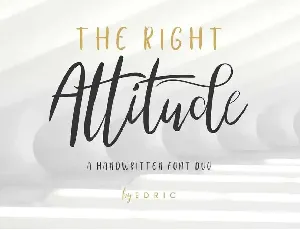 Right Attitude Demo font