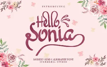 Hello Sonia Script font