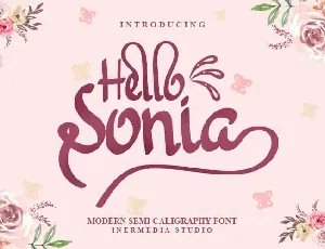 Hello Sonia Script font