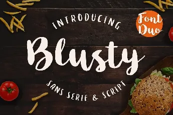 Blusty Duo font