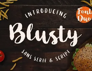 Blusty Duo font