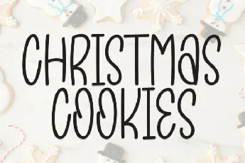 Christmas Cookies Display font