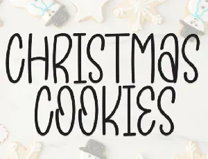 Christmas Cookies Display font
