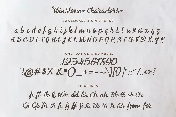 Winstone font