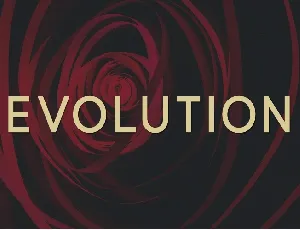 Evolution font