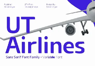 UT Airlines font