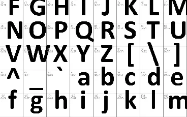 Calibri font