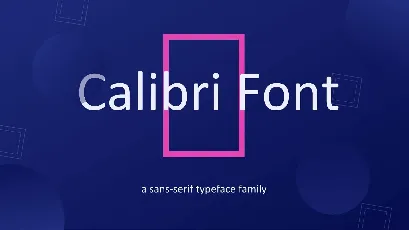 Calibri font