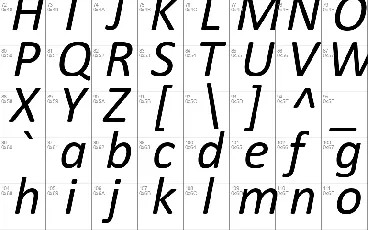 Calibri font