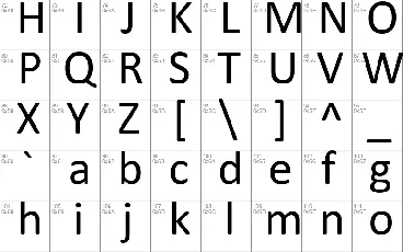 Calibri font