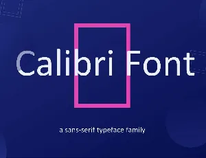 Calibri font