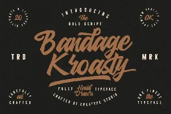 Bandage Kroasty Script font