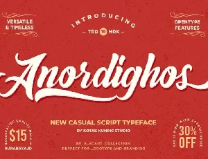 Anordighos Script font