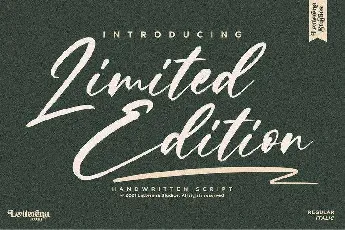 Limited Edition font