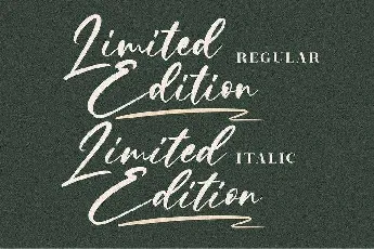 Limited Edition font