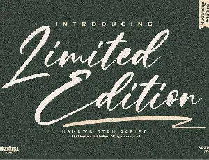 Limited Edition font