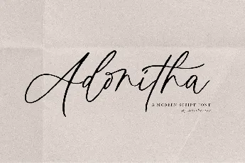 Adonitha font