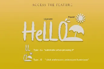 Hello Miami font