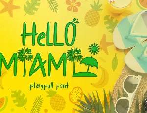 Hello Miami font